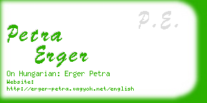 petra erger business card